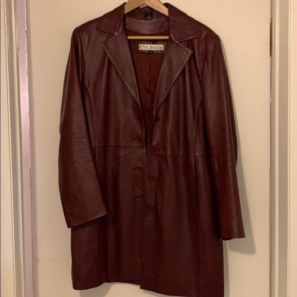 Burgundy Leather jacket